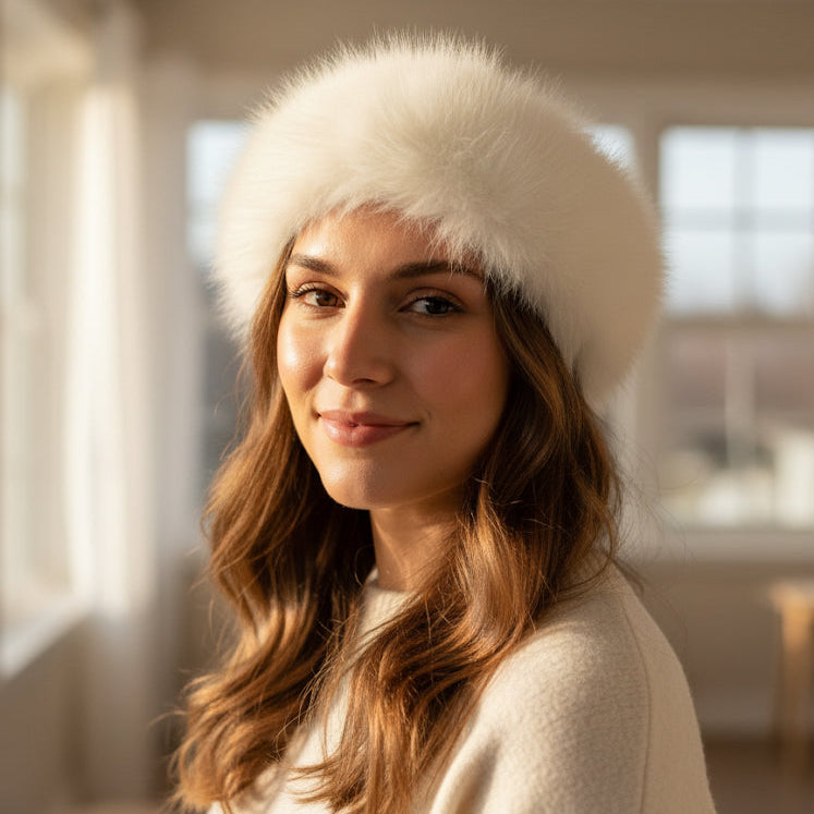 FASCIA CON PELO BIANCA