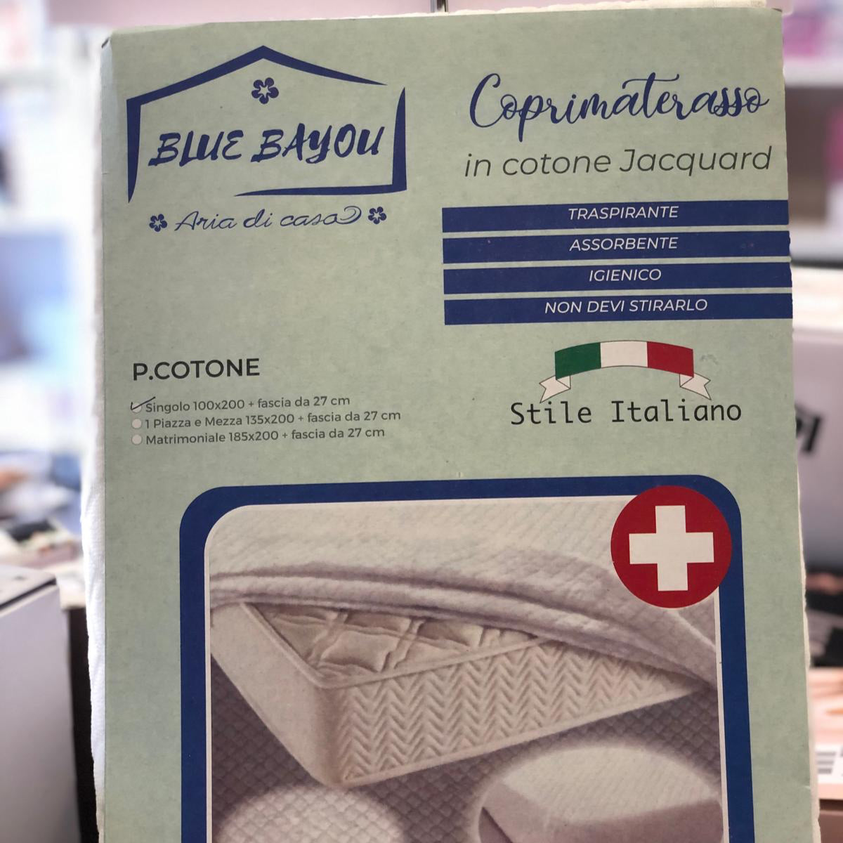 COPRIMATERASSO IN COTONE JACQUARD