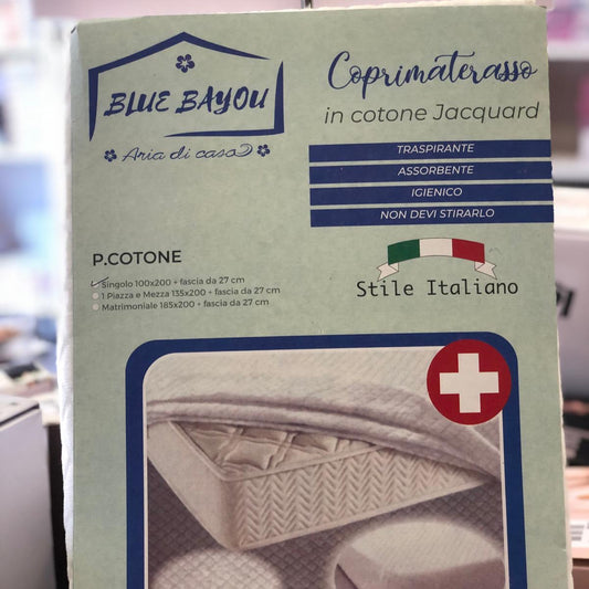 COPRIMATERASSO IN COTONE JACQUARD