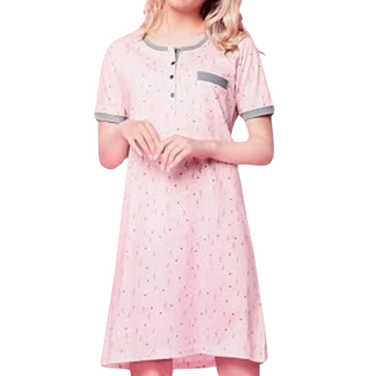 CAMICIA DA NOTTE INFIORE DONNA MANICA CORTA