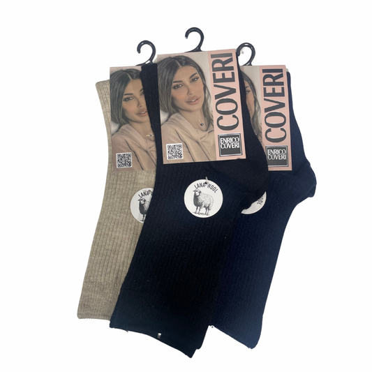 COVERI CALZINI LANA 100%