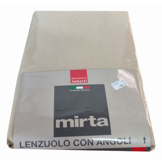 LENZUOLO CON ANGOLI SINGOLO MANFIFATTURA IMBERTI MIRTA