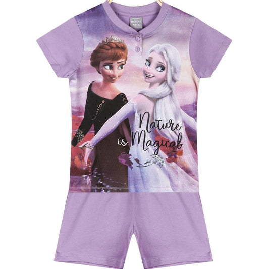 PIGIAMA CORTO BAMBINA ANNA E ELSA FROZEN